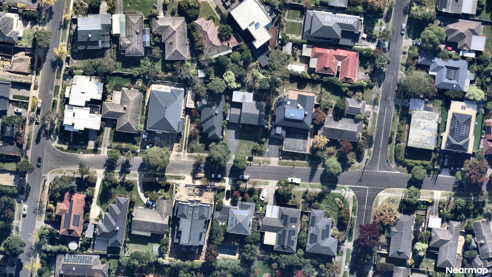 Vertical aerial view