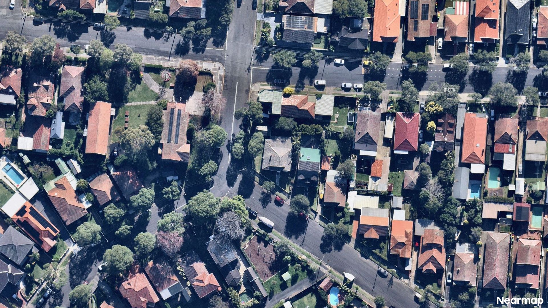 Vertical aerial view