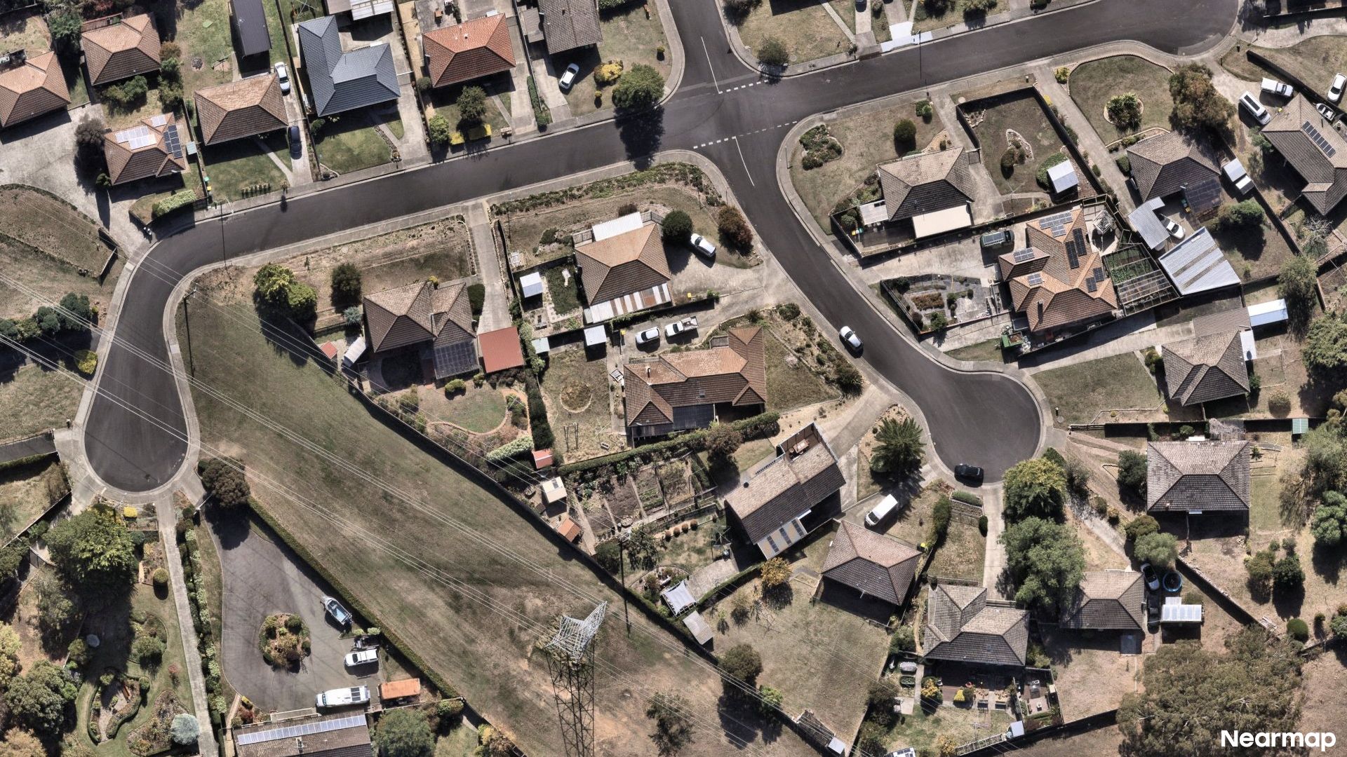 Vertical aerial view