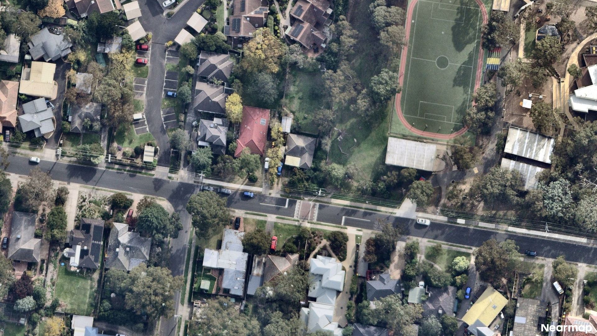 Vertical aerial view