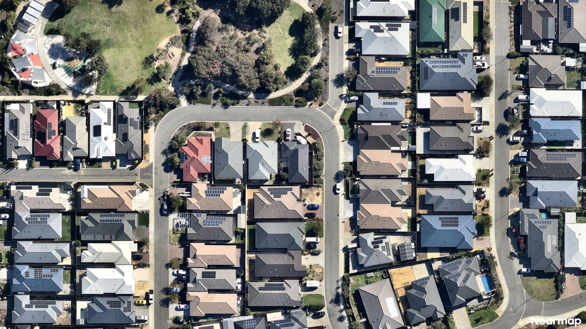Vertical aerial view