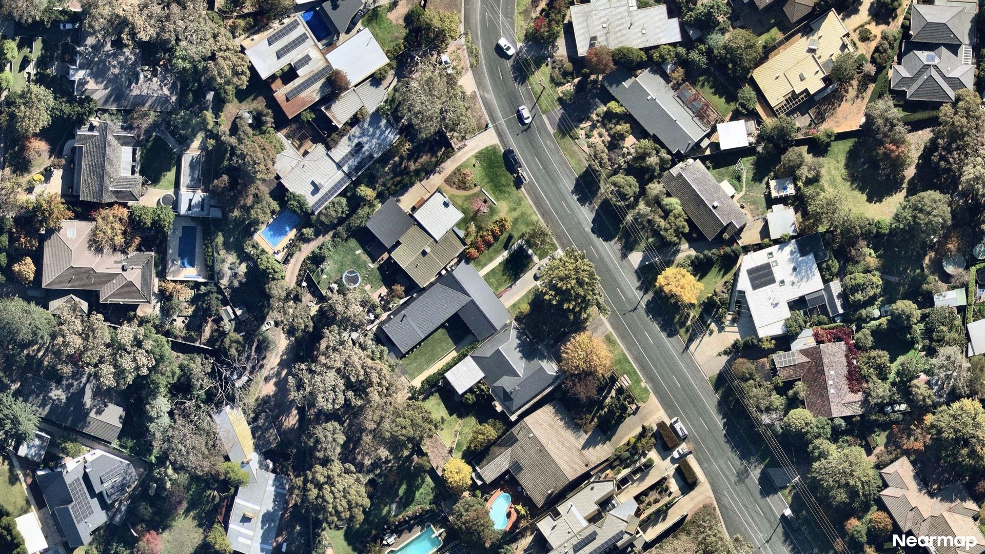 Vertical aerial view
