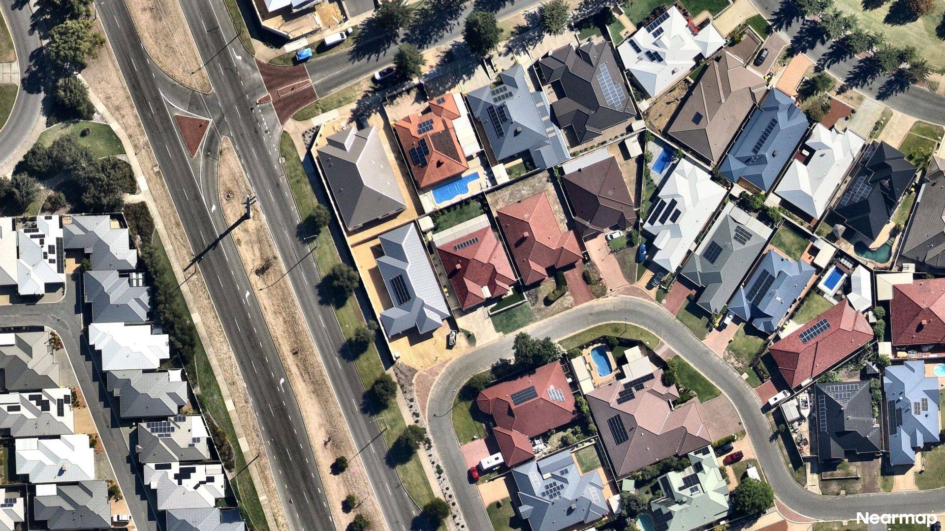 Vertical aerial view