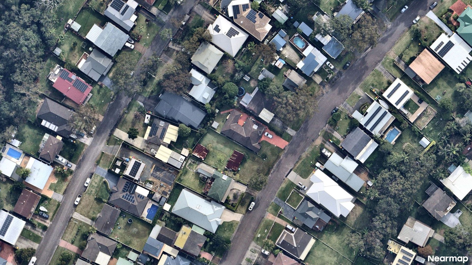 Vertical aerial view