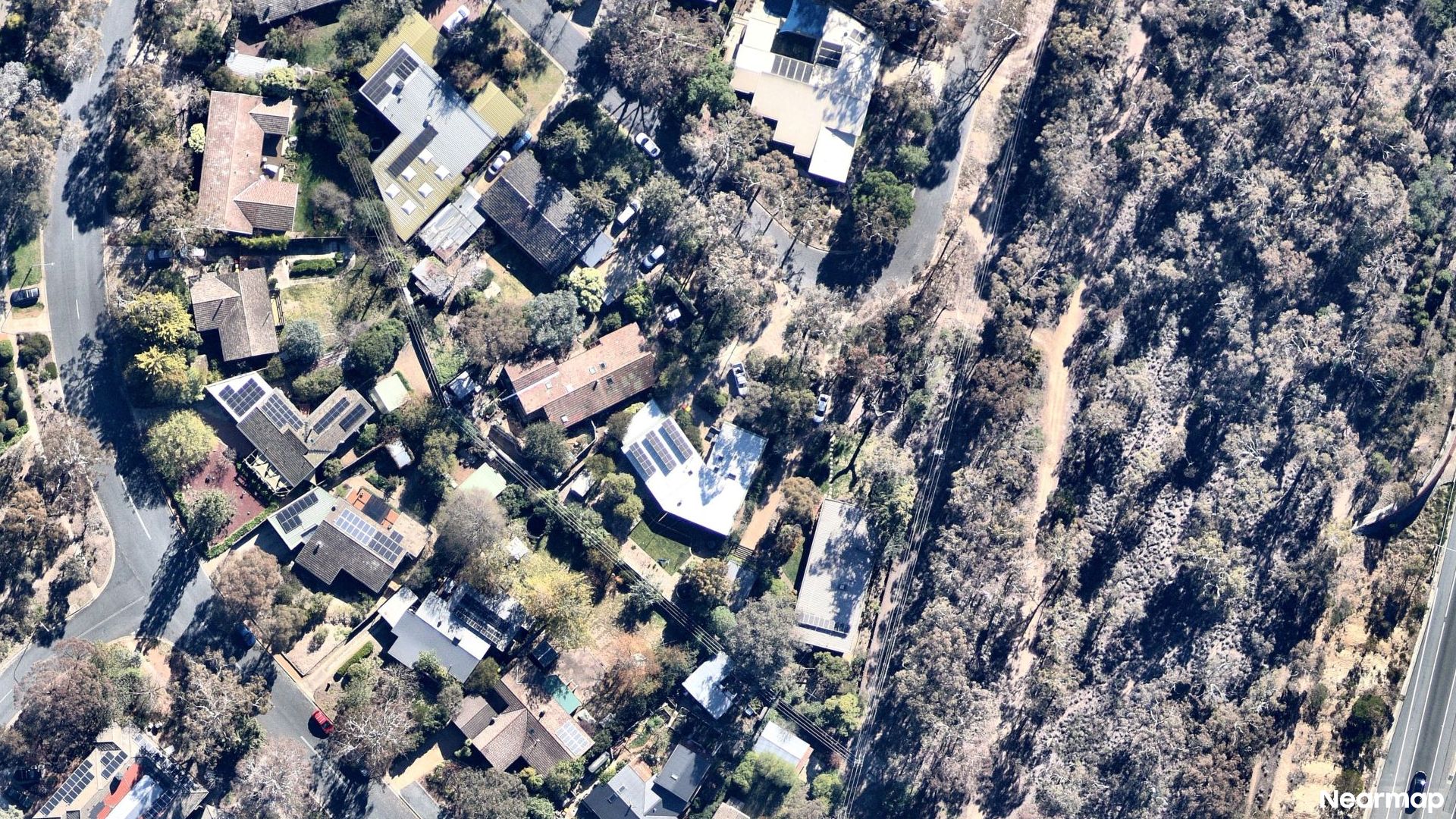 Vertical aerial view