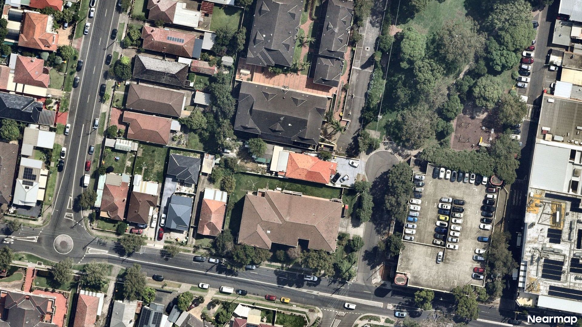 Vertical aerial view
