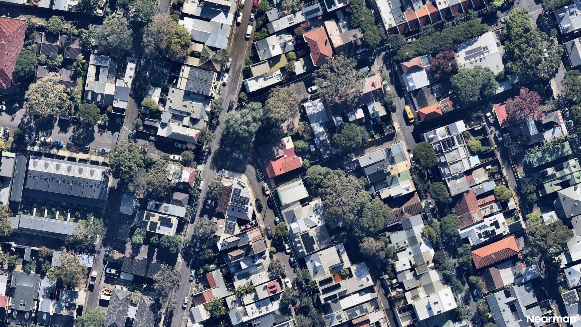 Vertical aerial view