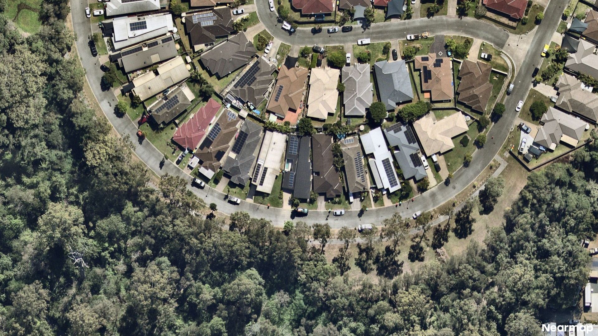 Vertical aerial view