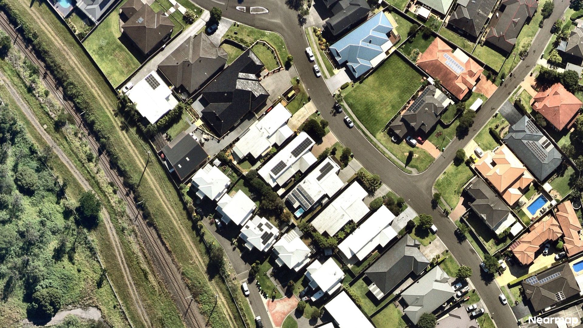 Vertical aerial view