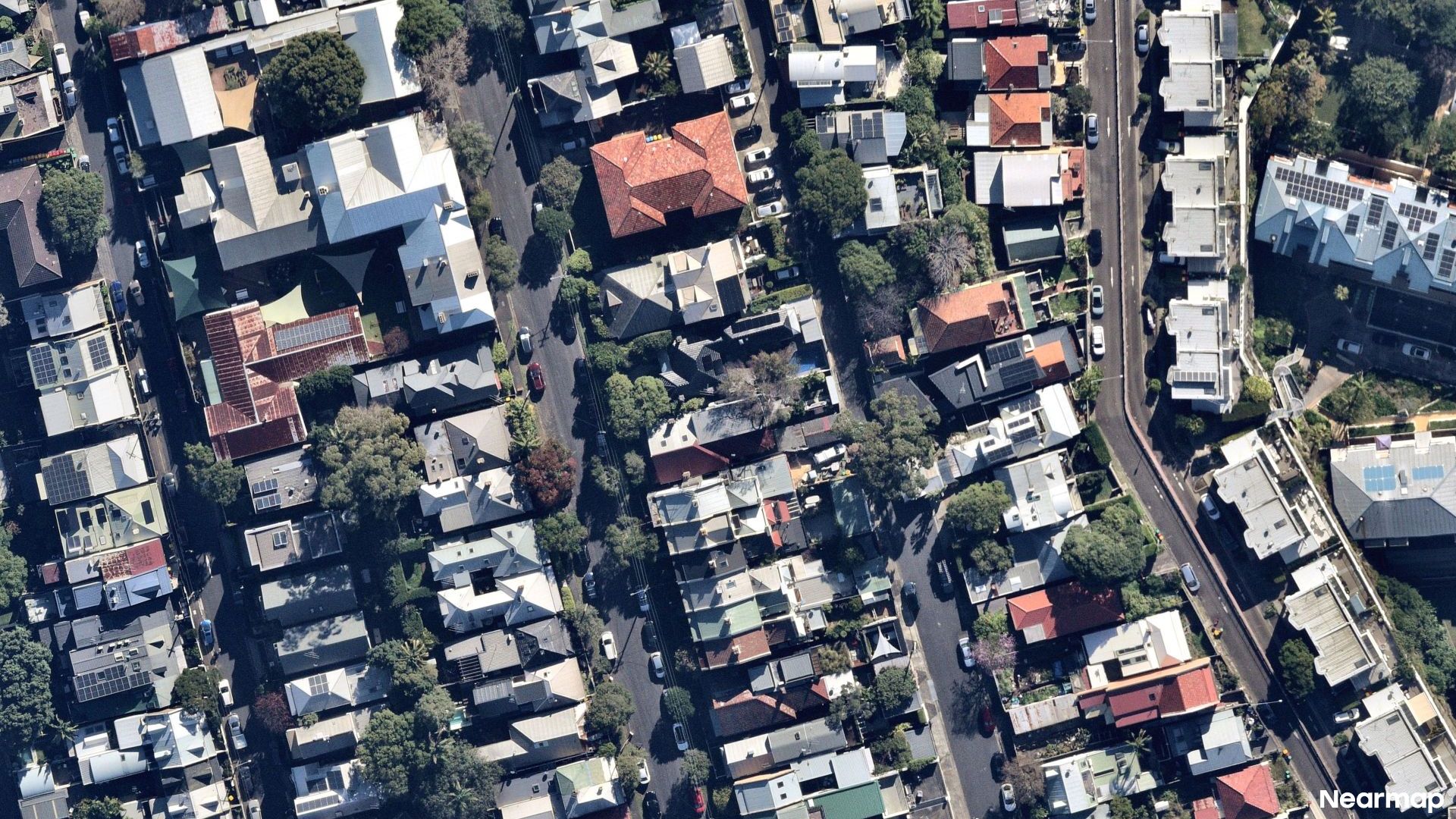Vertical aerial view
