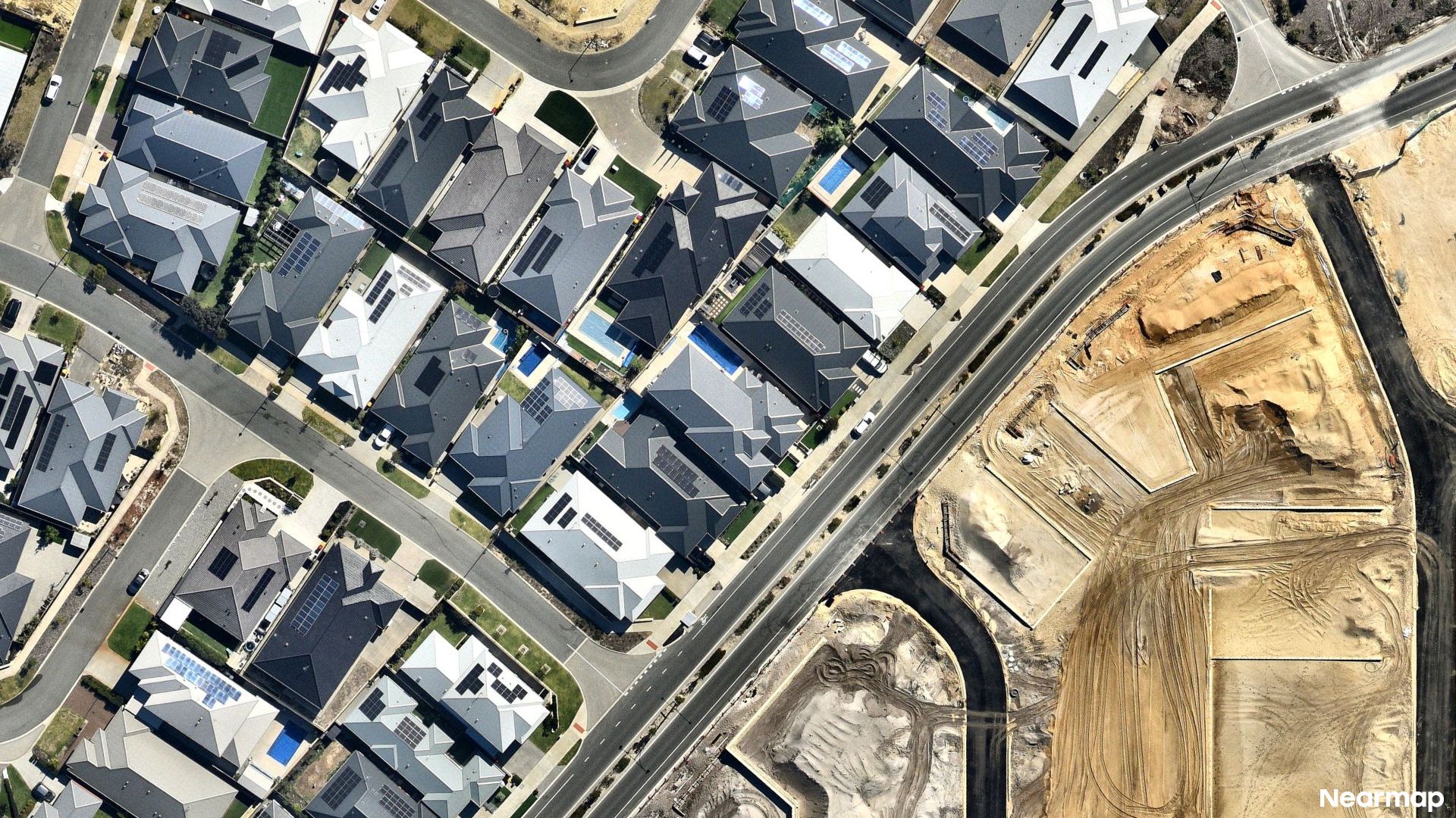Vertical aerial view