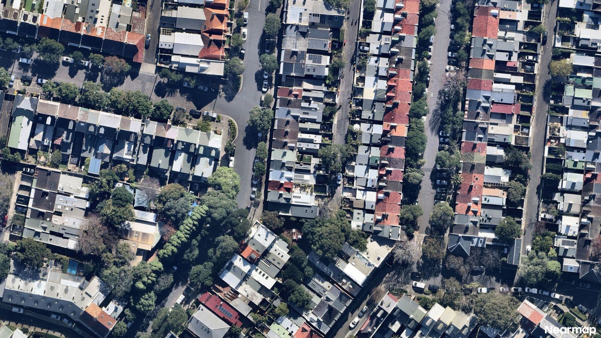 Vertical aerial view