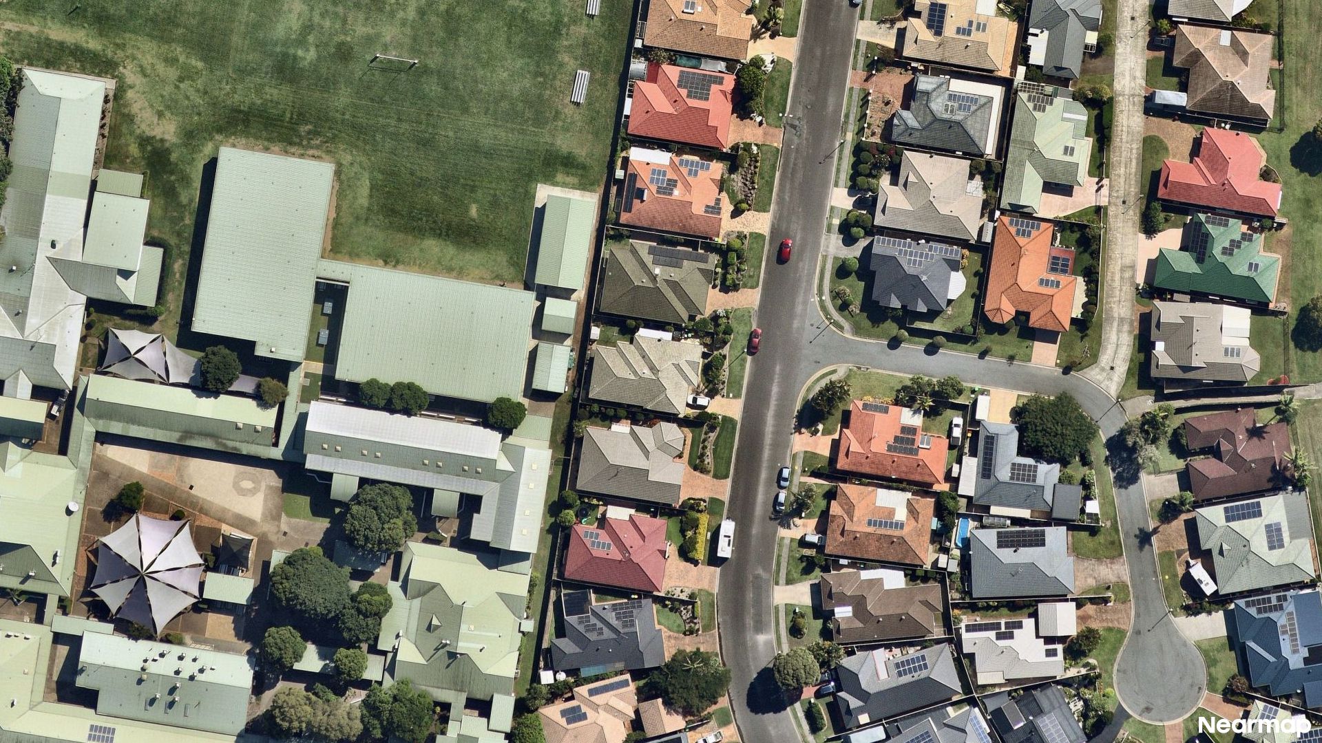 Vertical aerial view