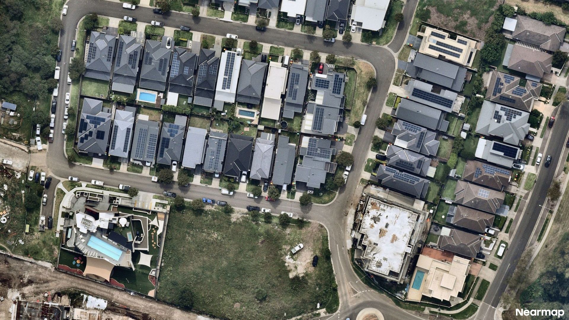 Vertical aerial view