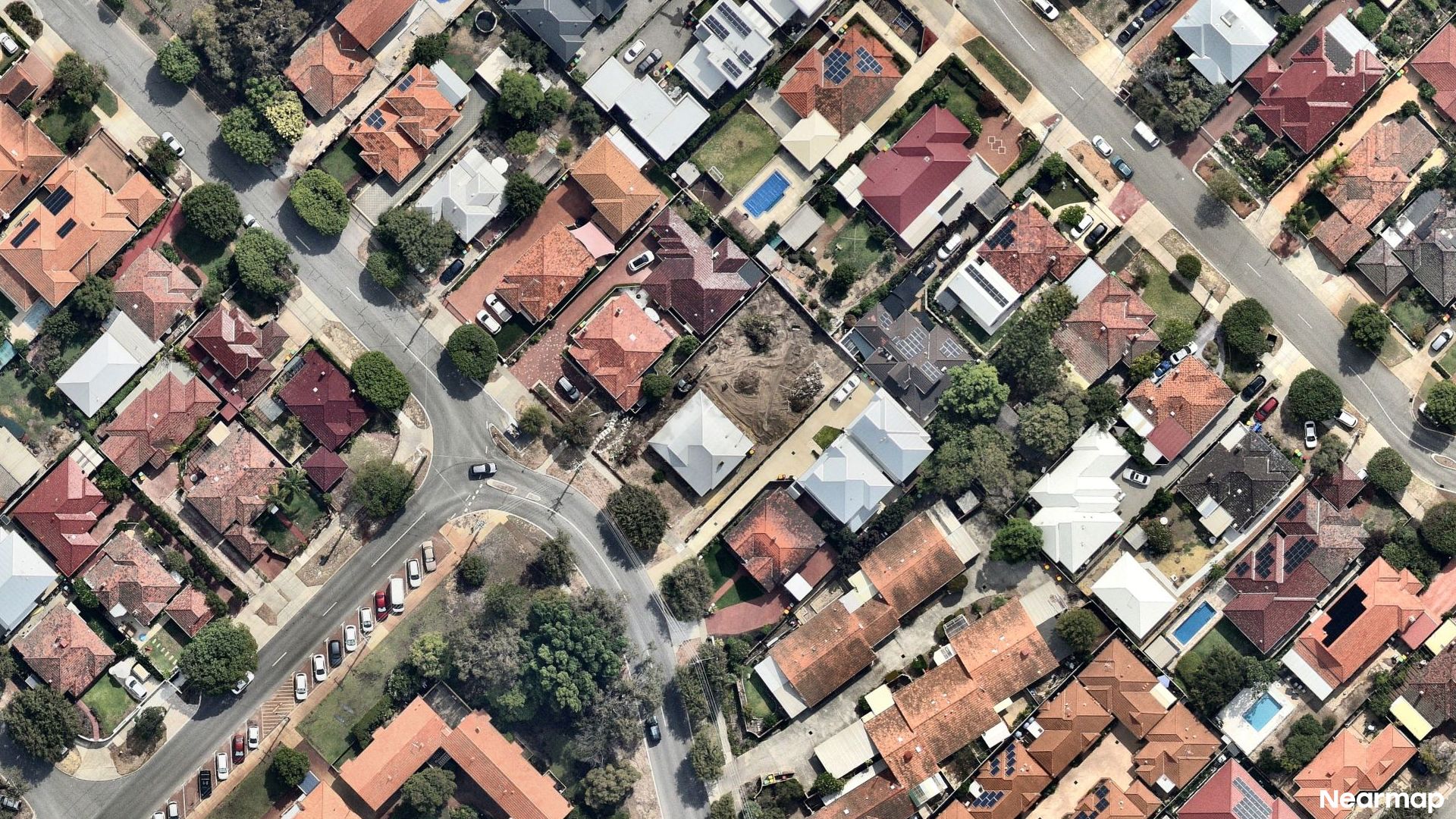 Vertical aerial view