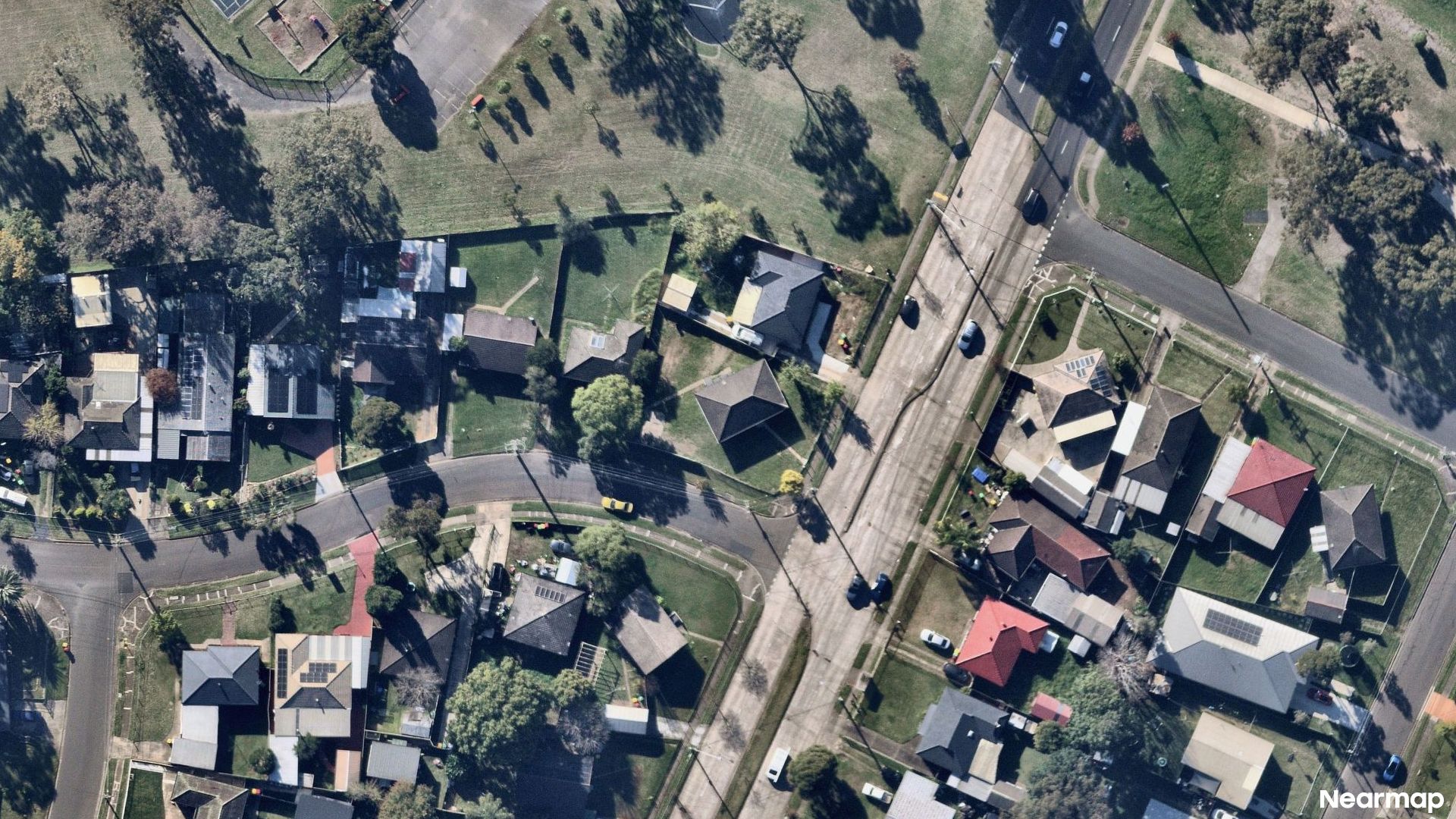 Vertical aerial view