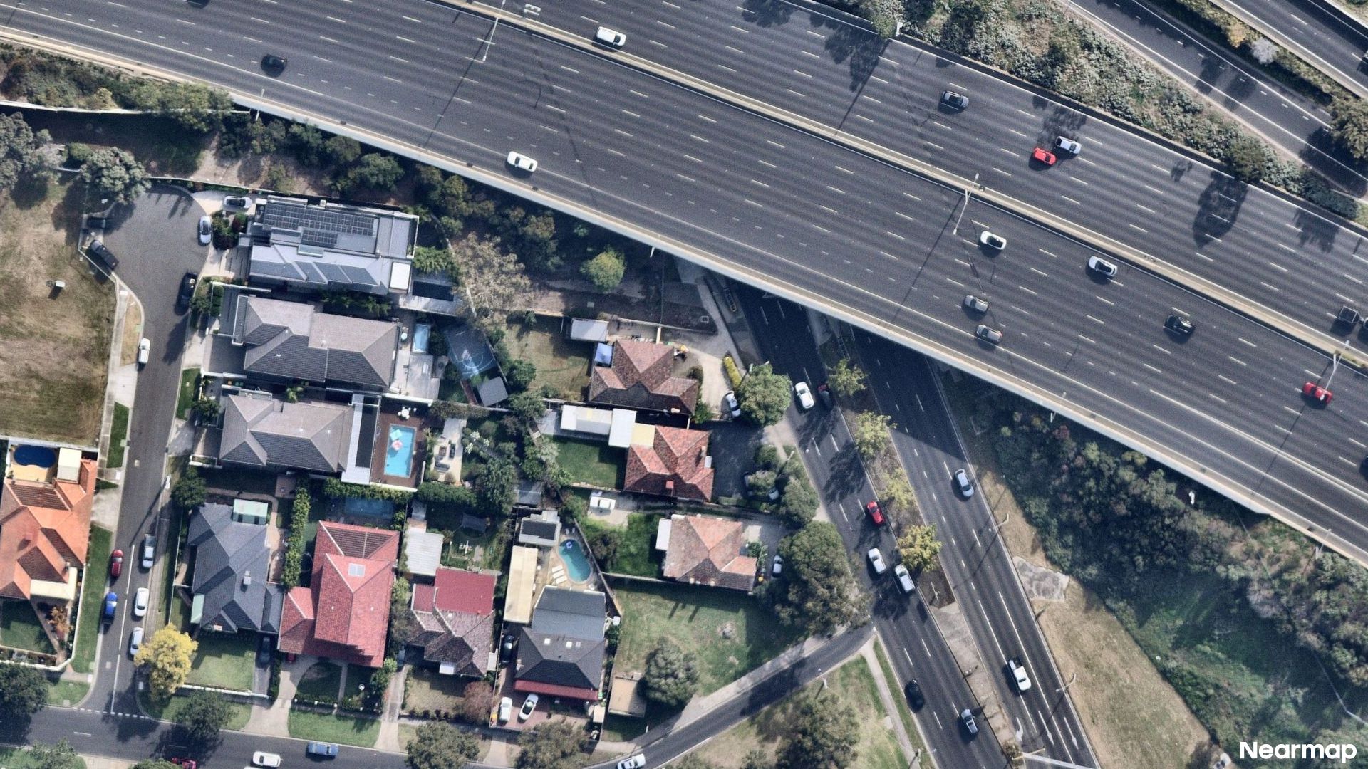 Vertical aerial view