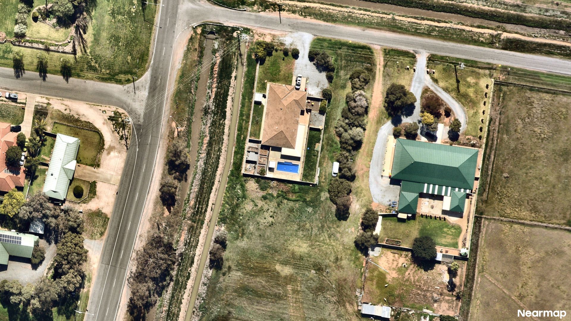 Vertical aerial view