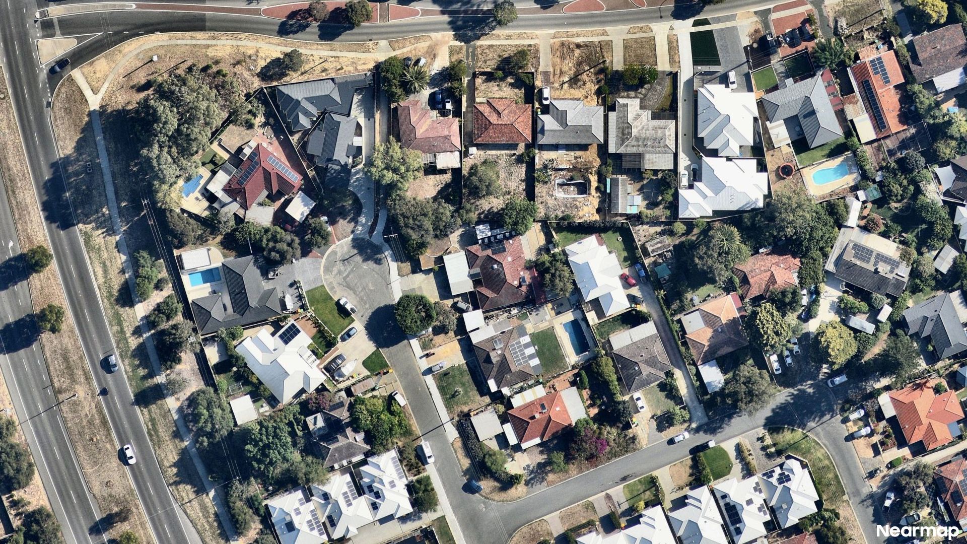 Vertical aerial view