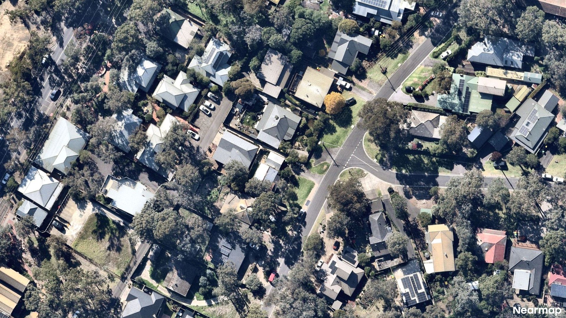 Vertical aerial view