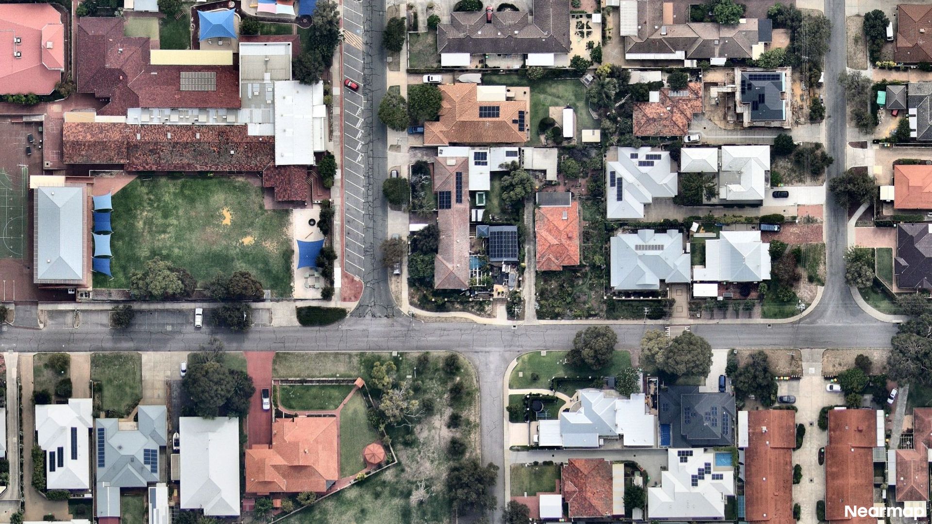 Vertical aerial view