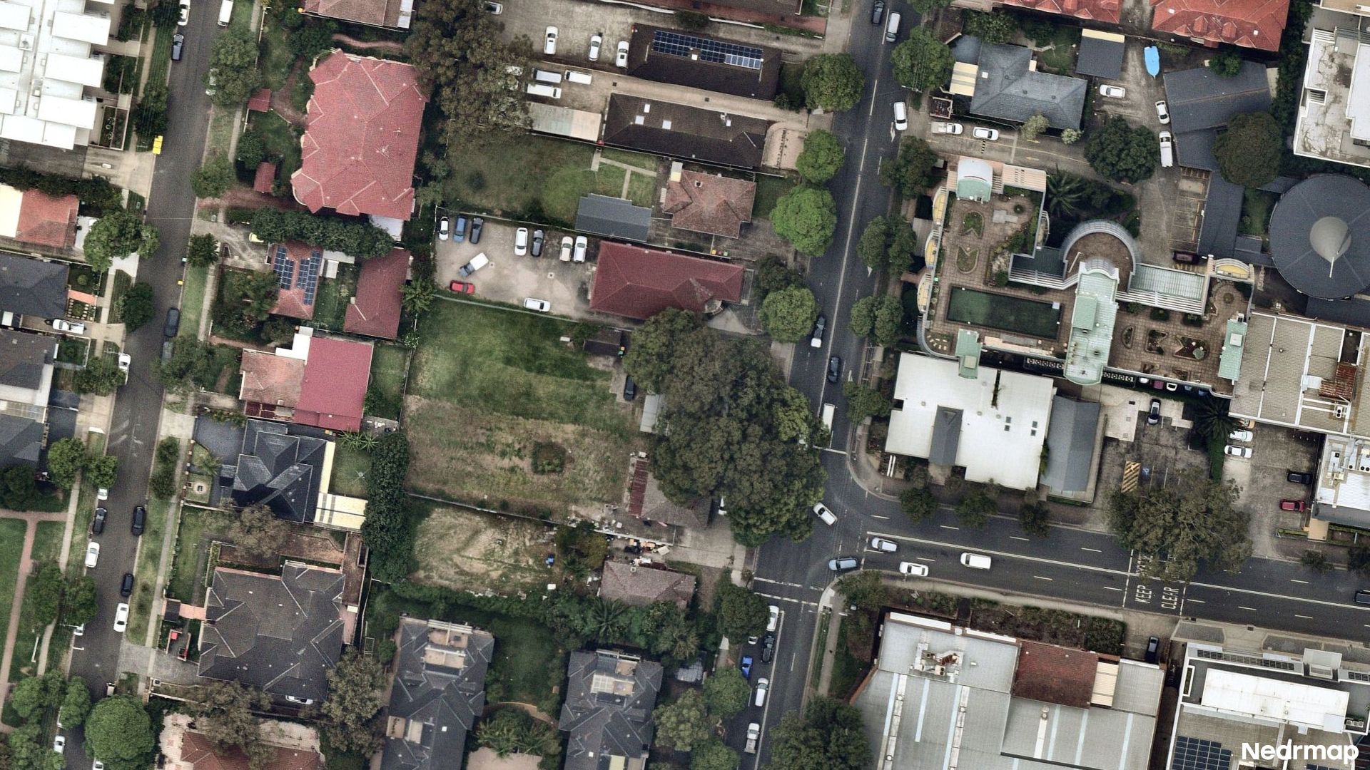 Vertical aerial view