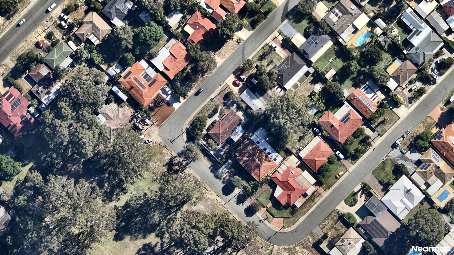 Vertical aerial view
