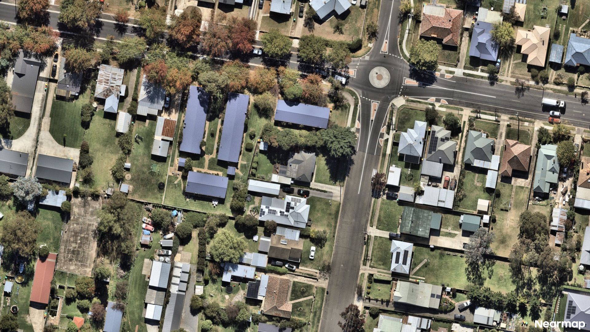 Vertical aerial view