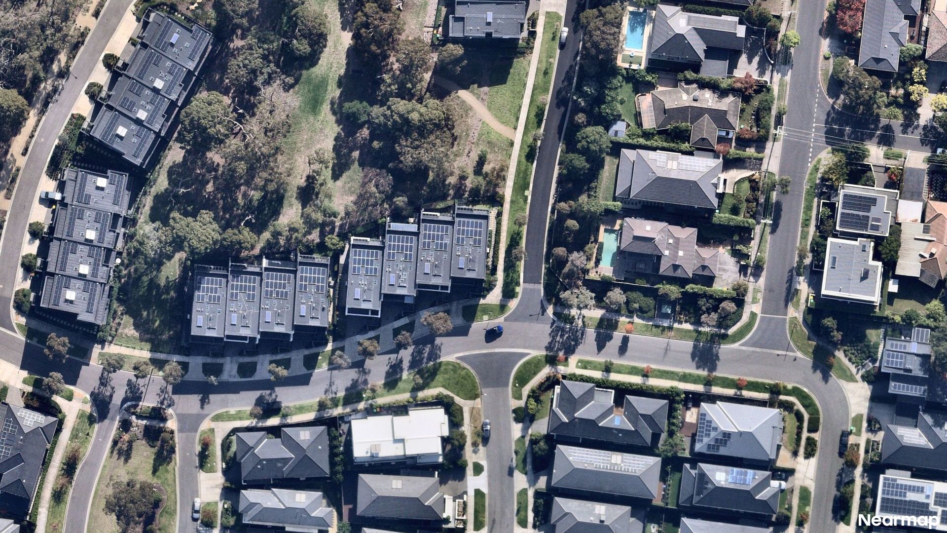 Vertical aerial view