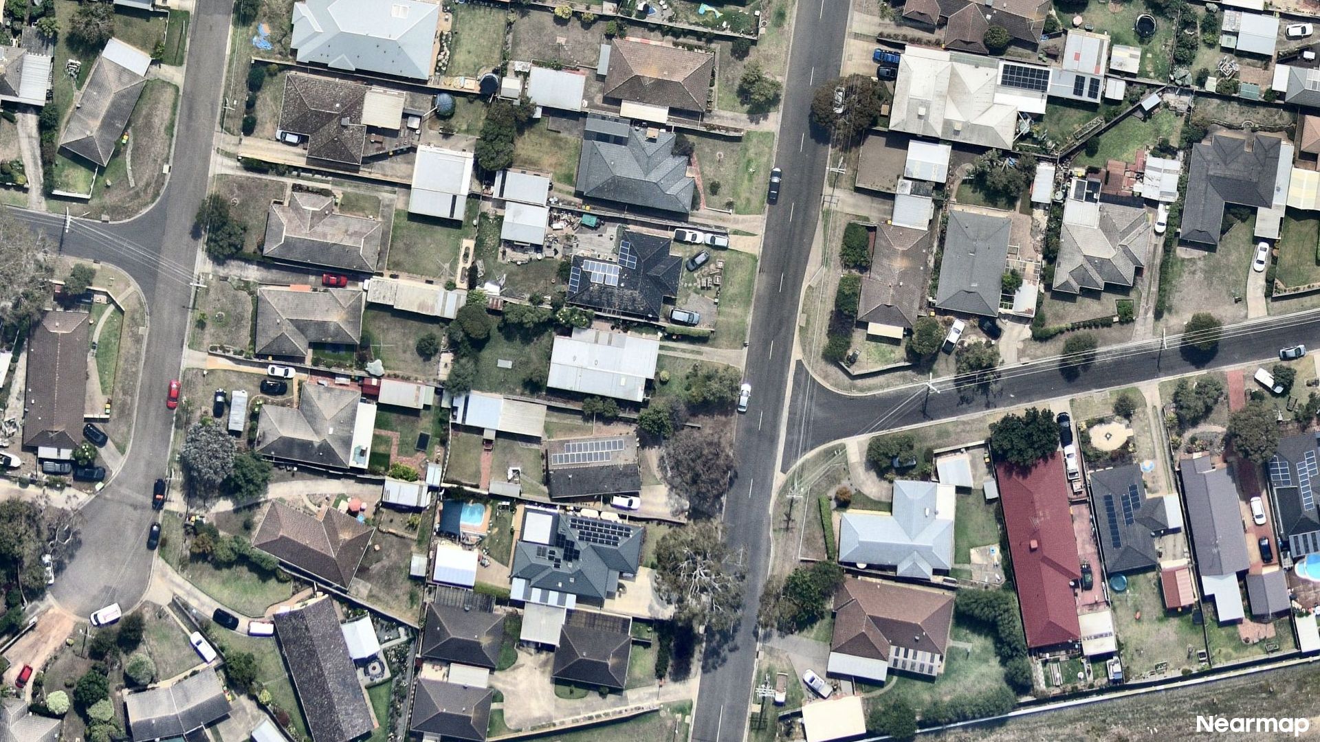 Vertical aerial view
