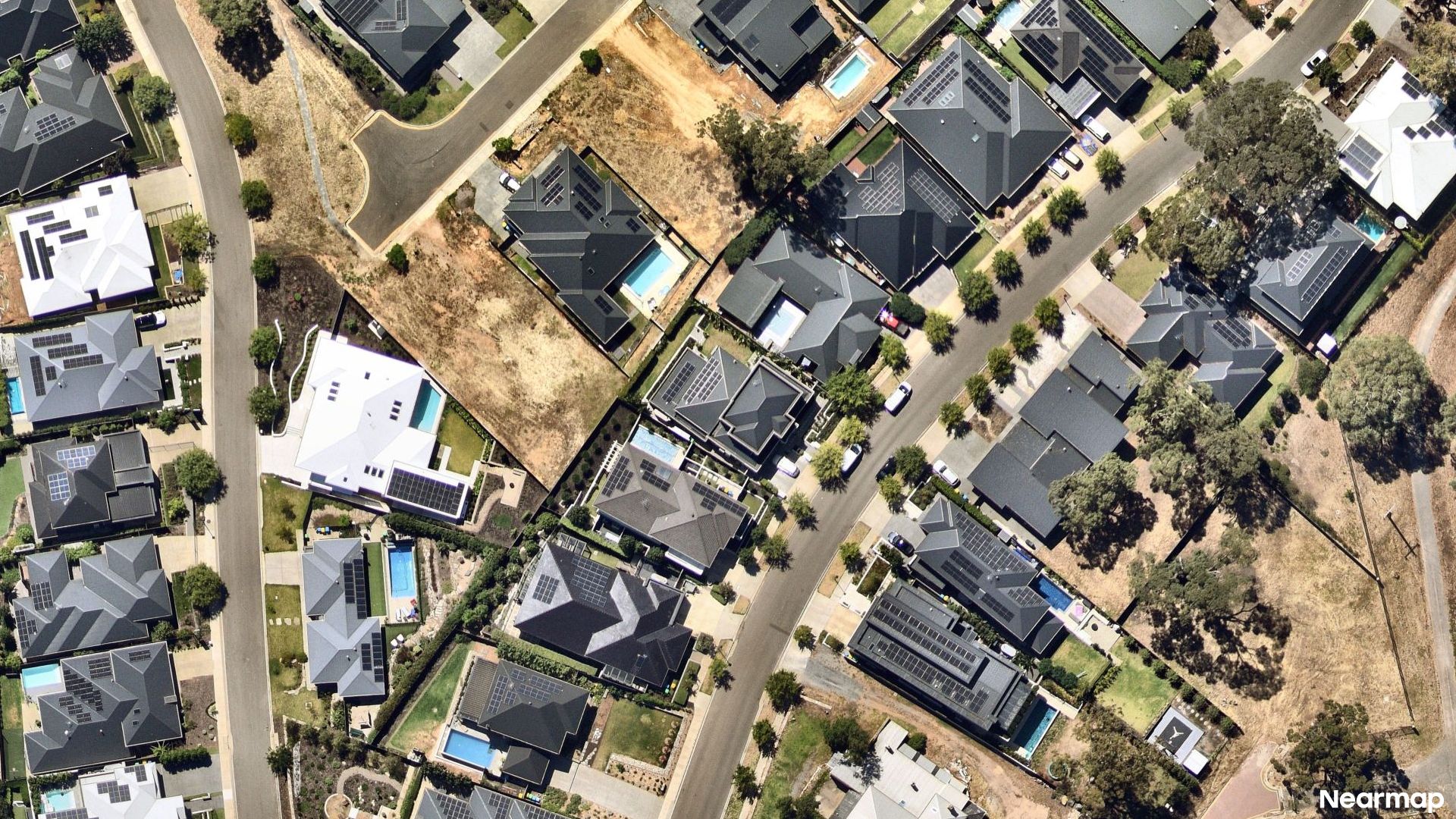 Vertical aerial view