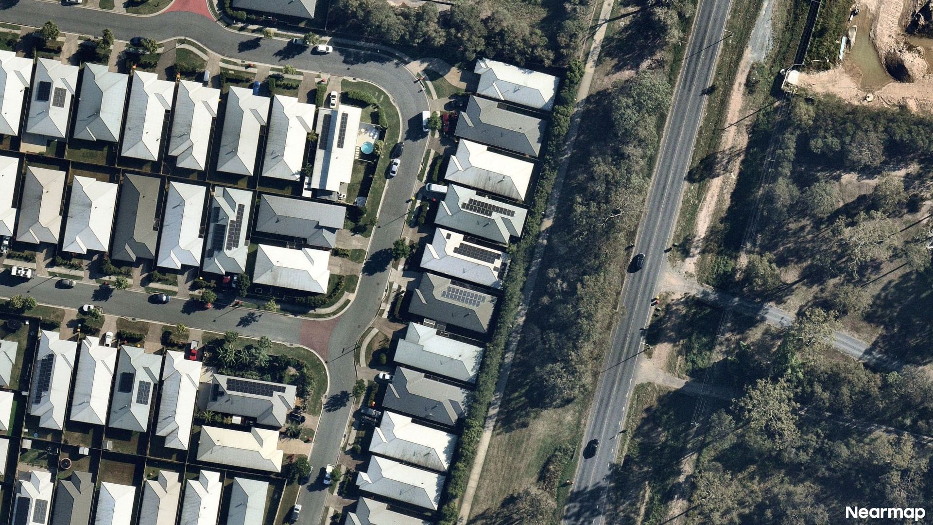 Vertical aerial view