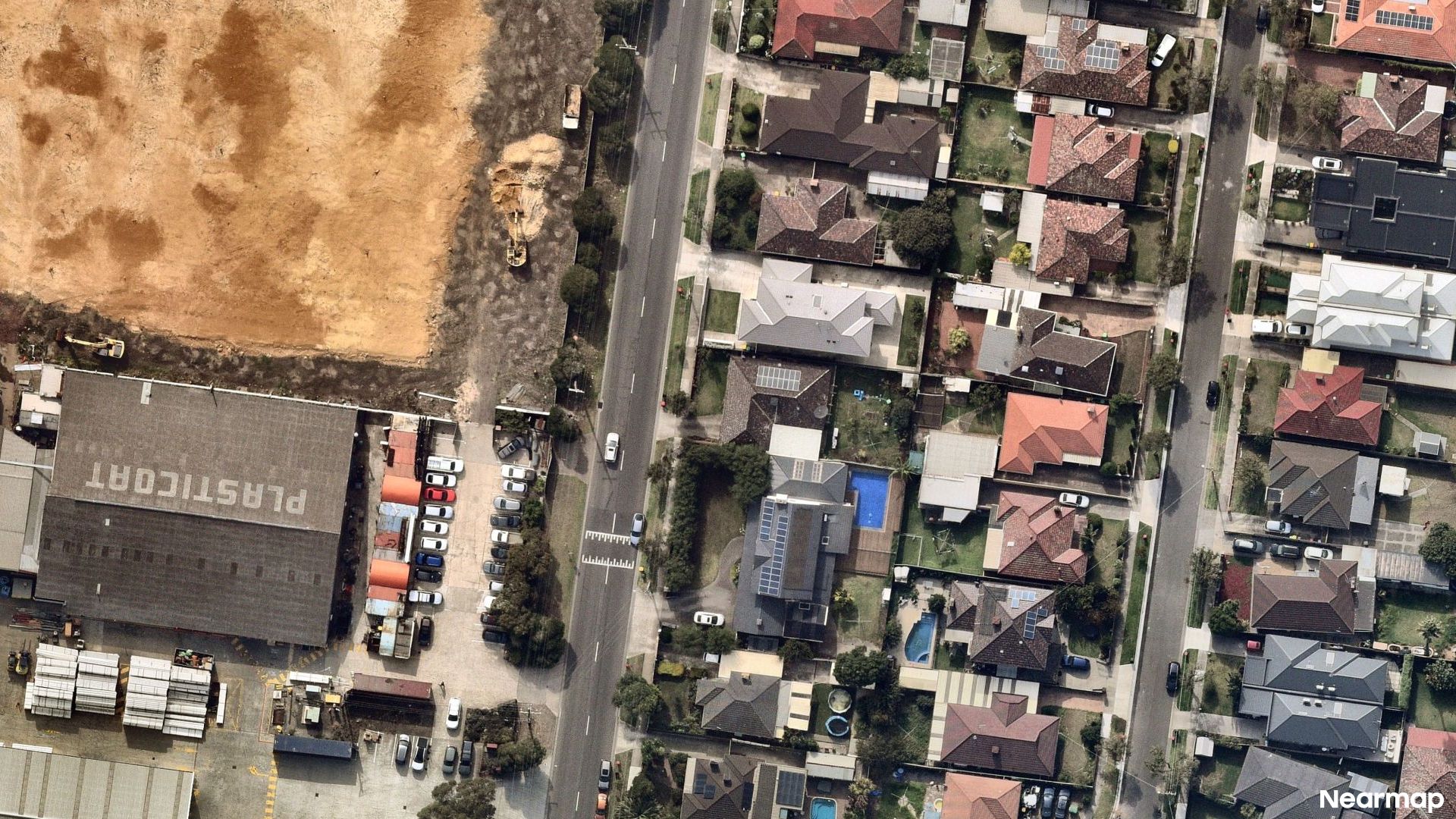 Vertical aerial view