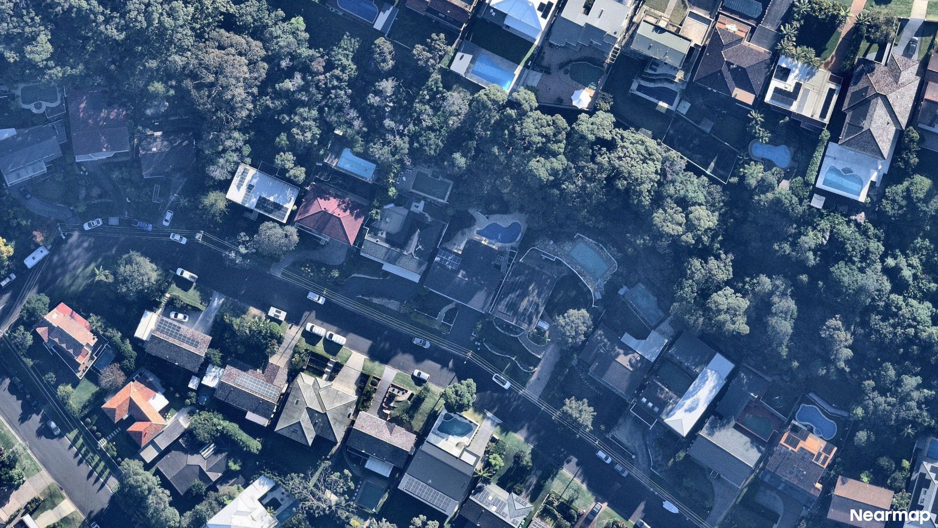 Vertical aerial view