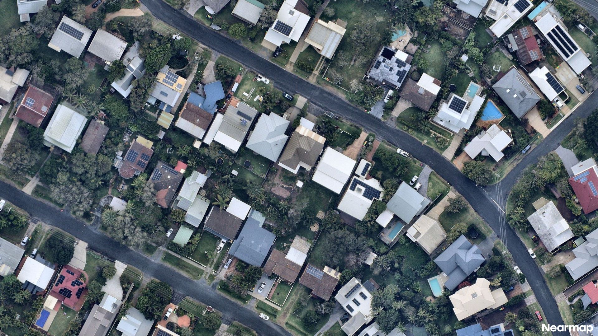 Vertical aerial view
