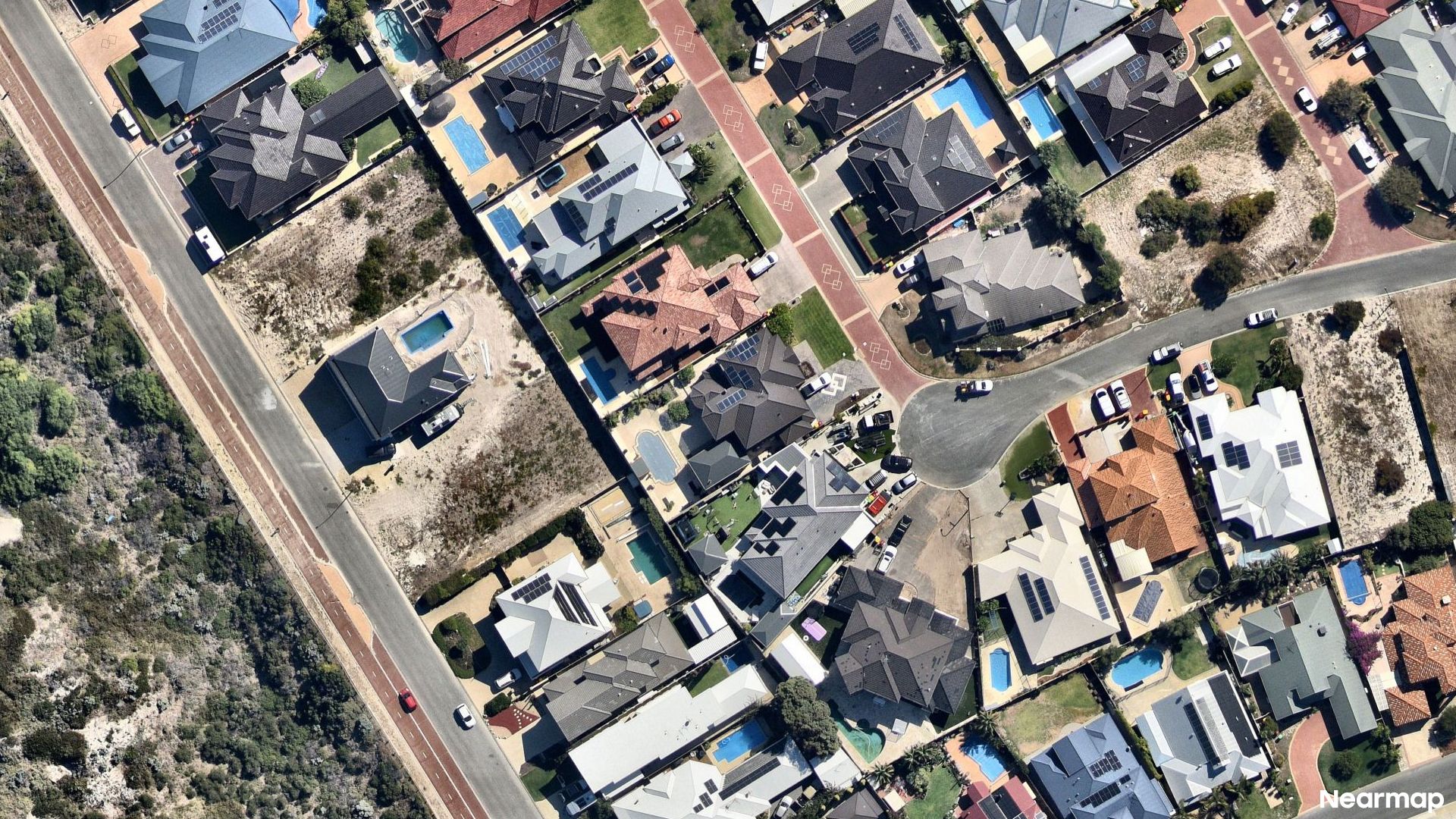 Vertical aerial view