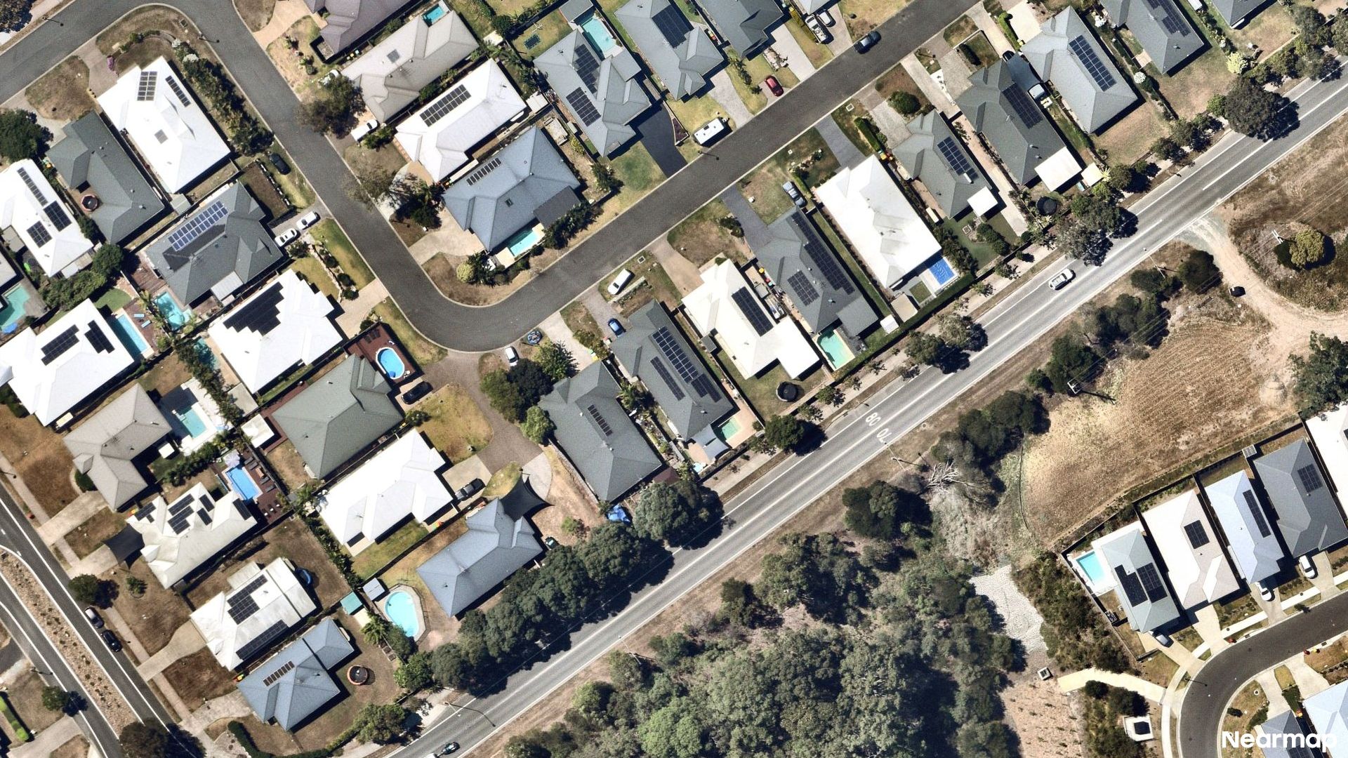 Vertical aerial view