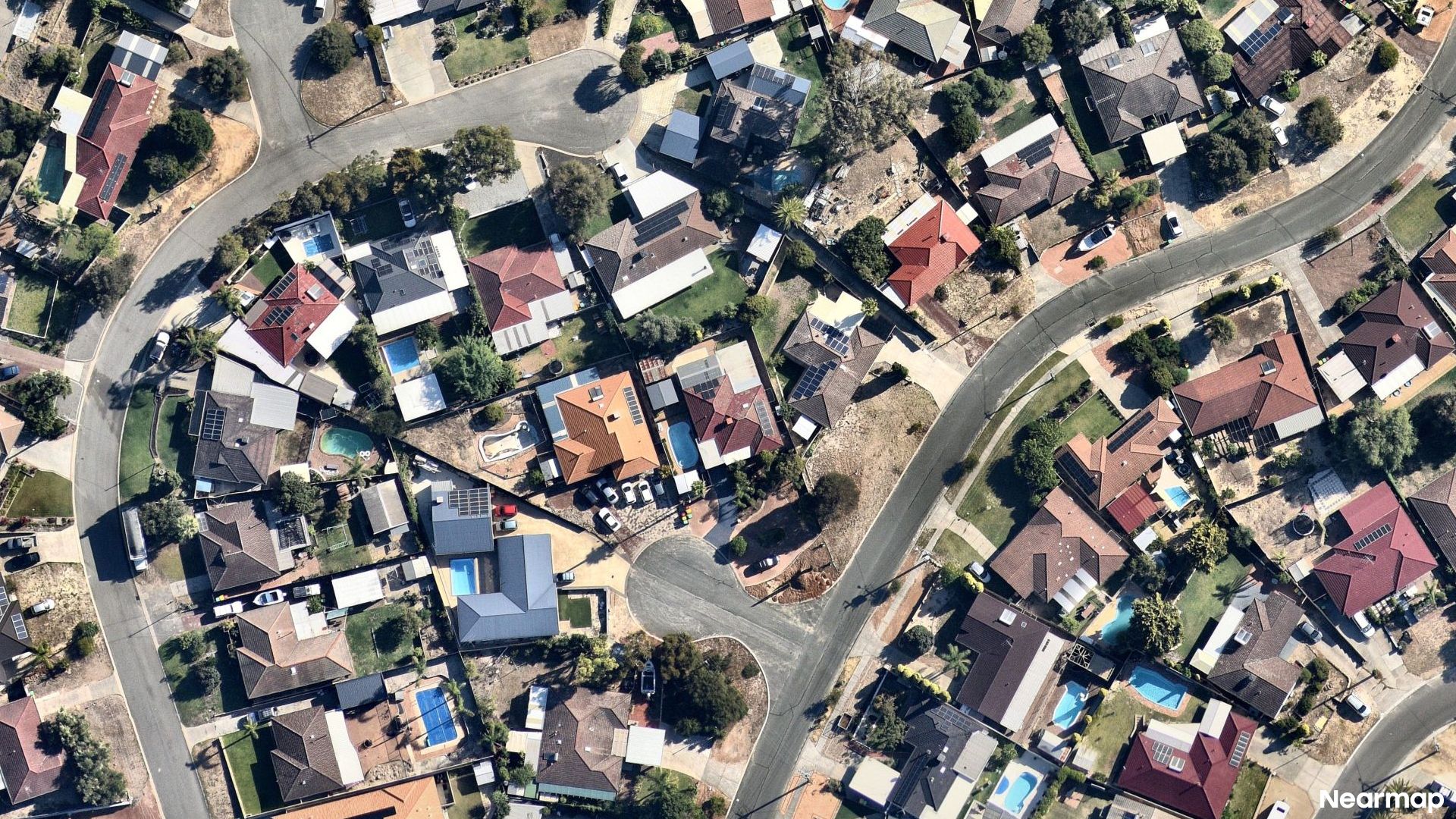 Vertical aerial view