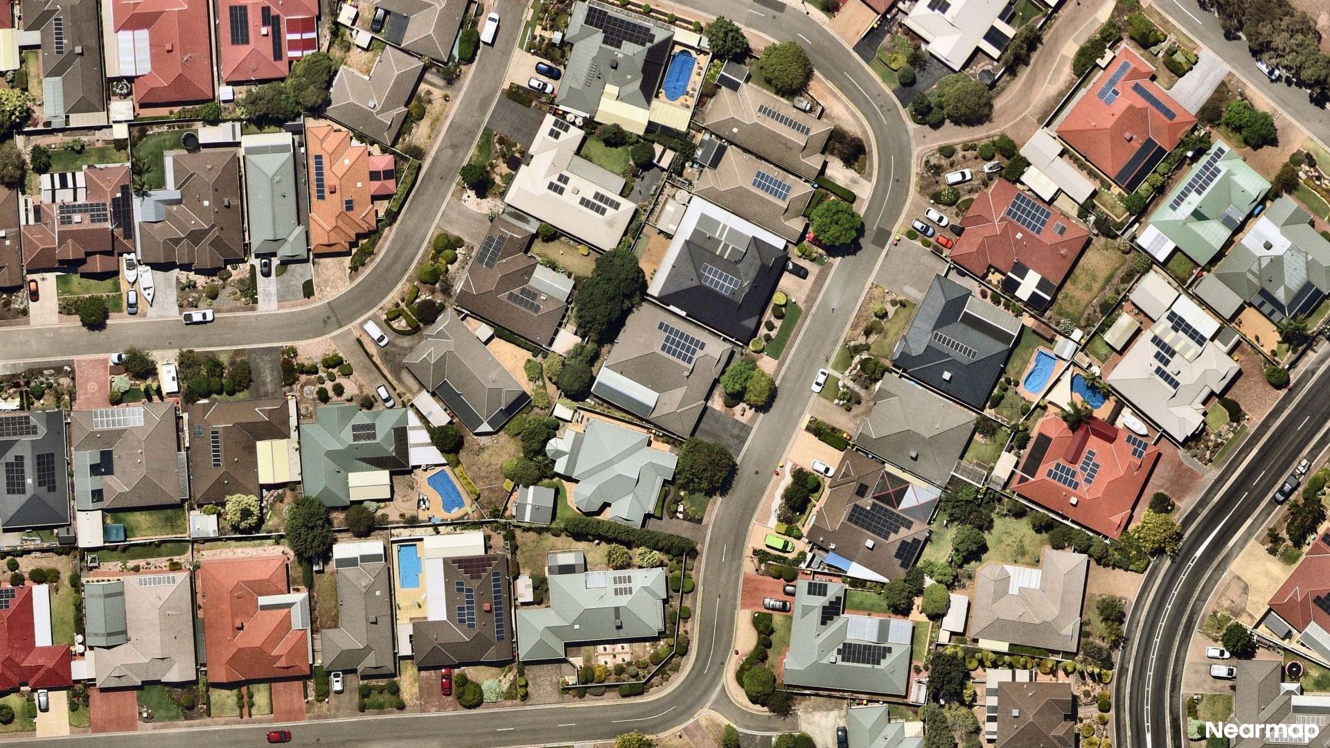 Vertical aerial view