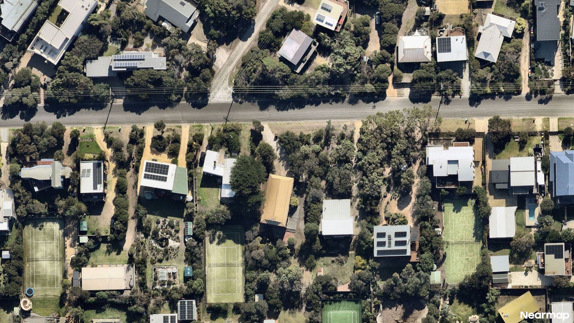 Vertical aerial view