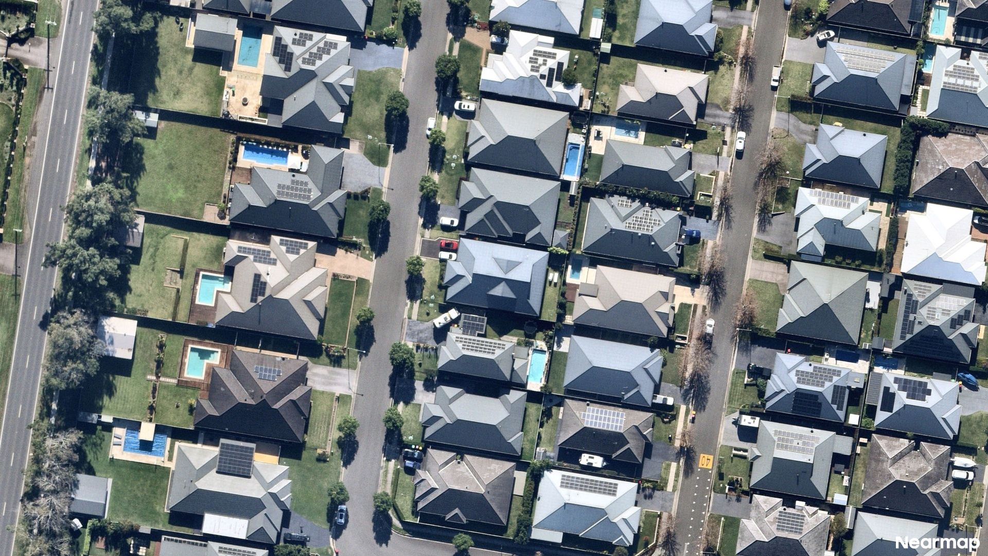 Vertical aerial view