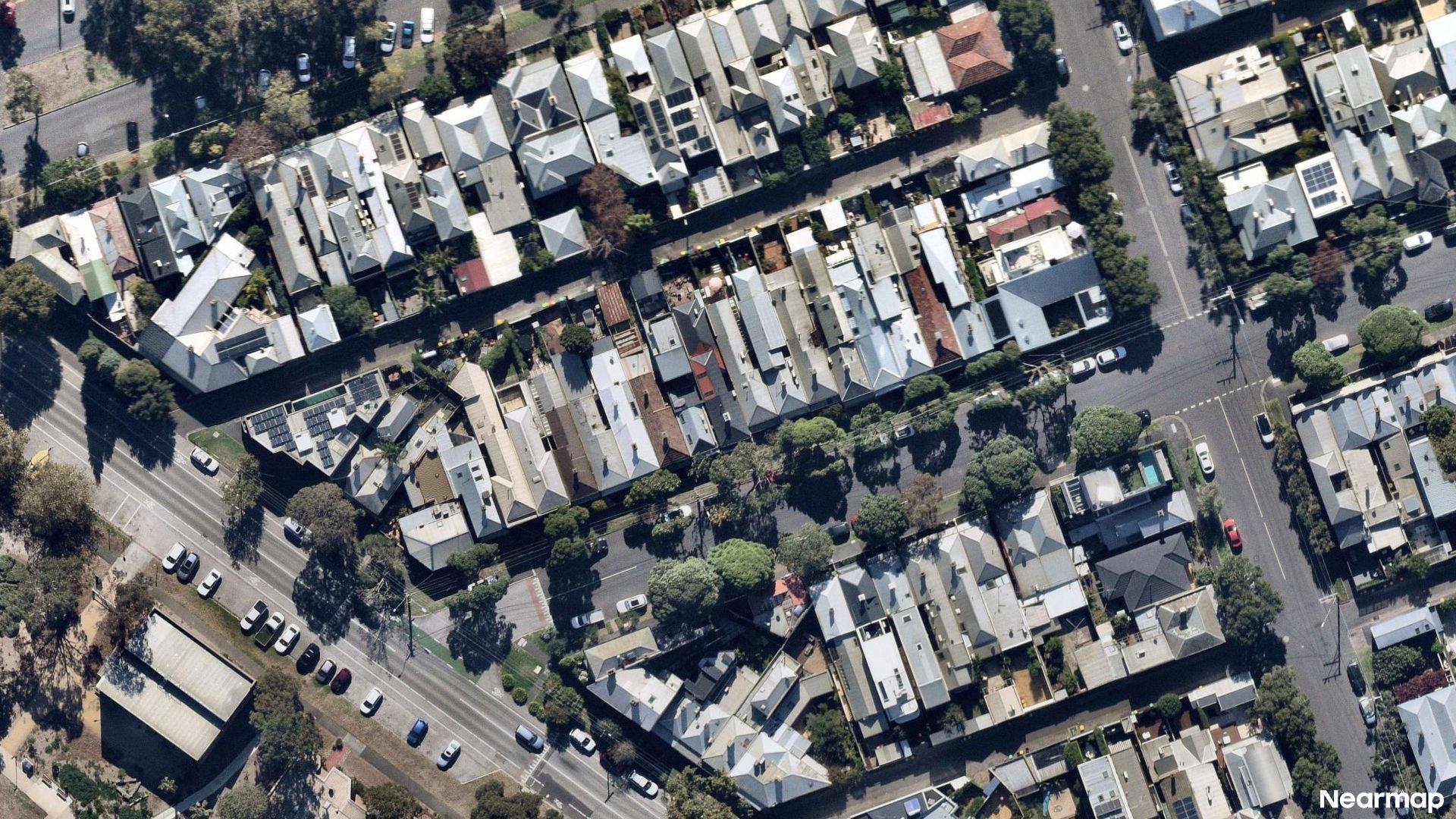 Vertical aerial view