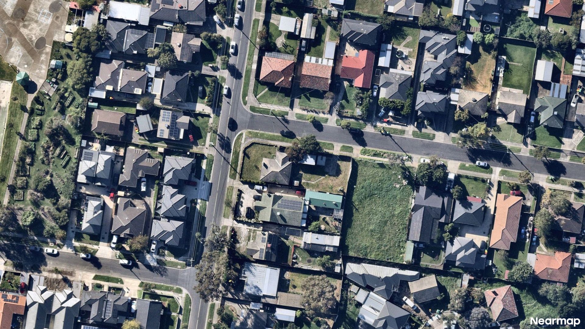 Vertical aerial view