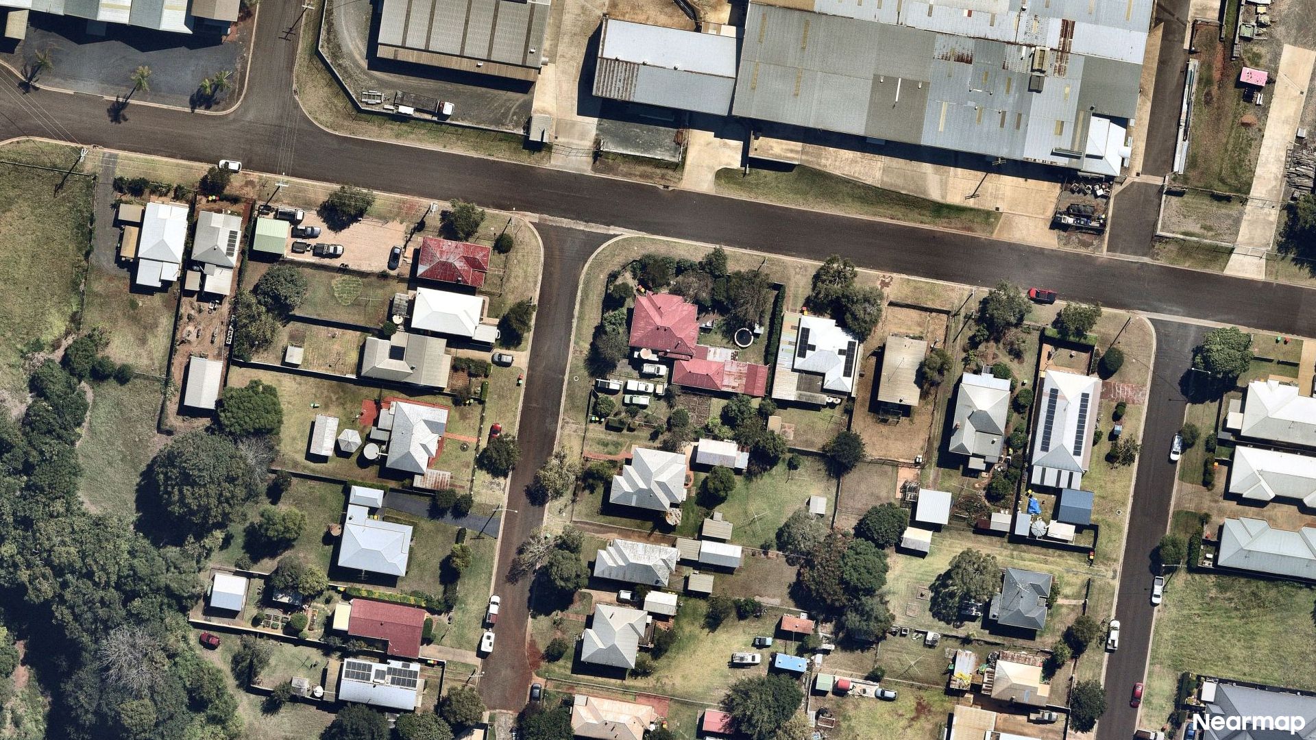 Vertical aerial view