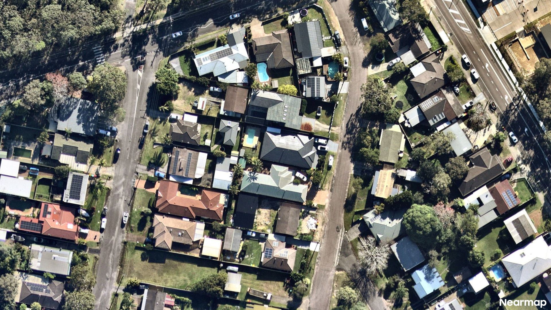 Vertical aerial view