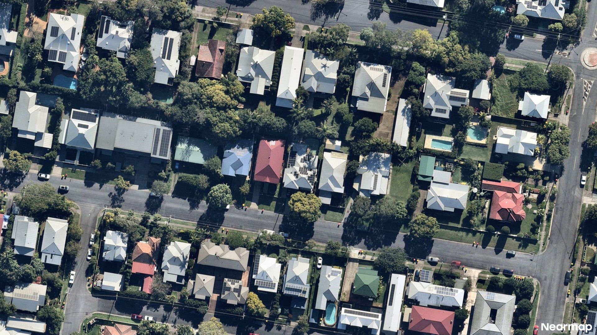 Vertical aerial view