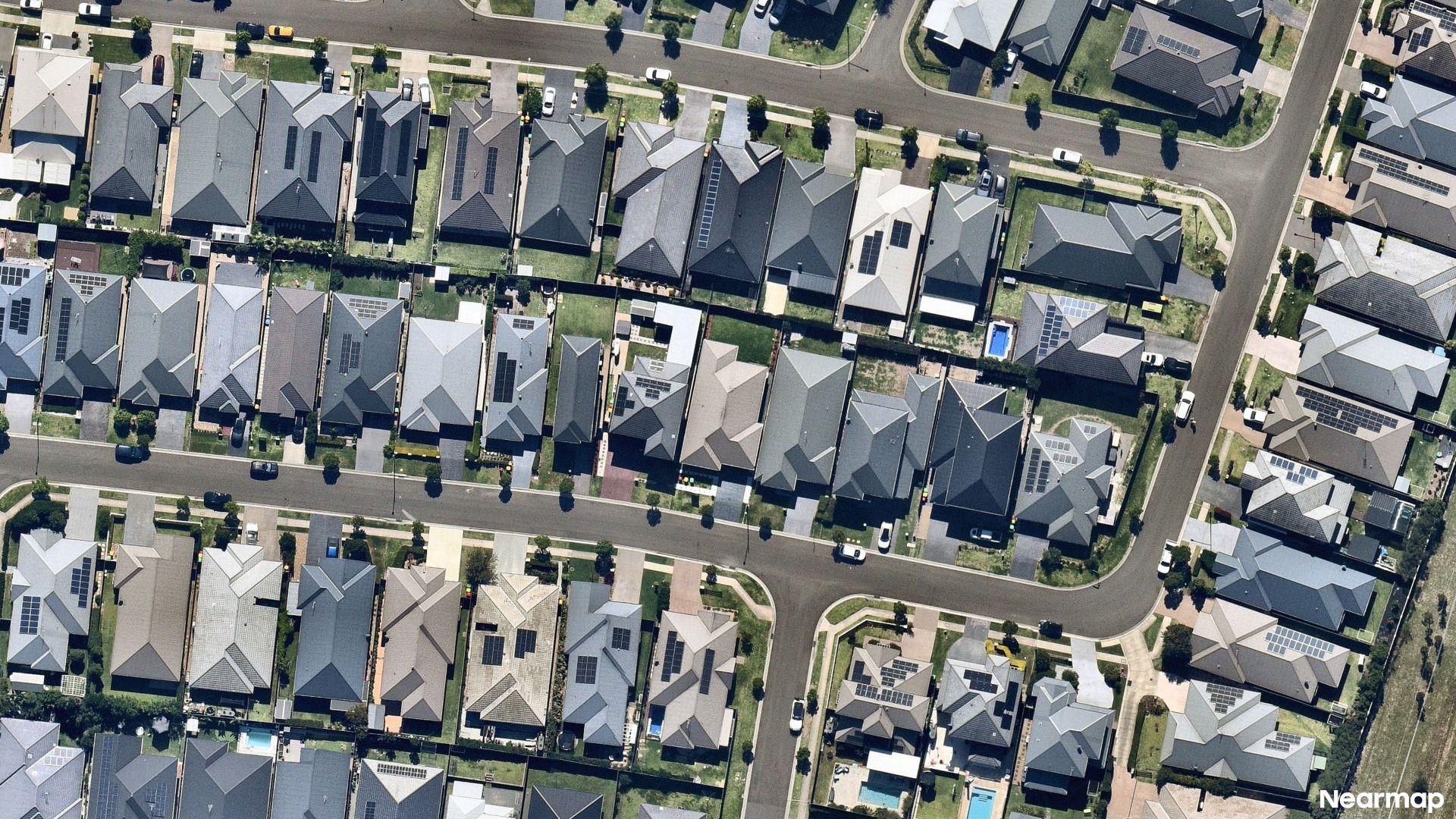 Vertical aerial view