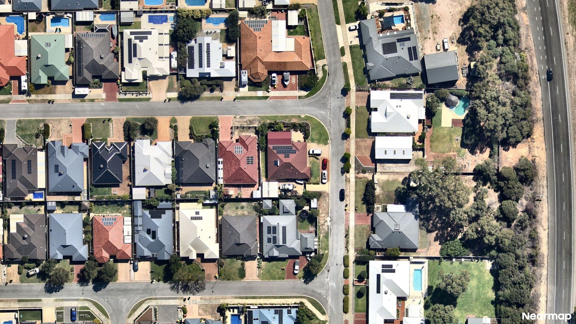 Vertical aerial view