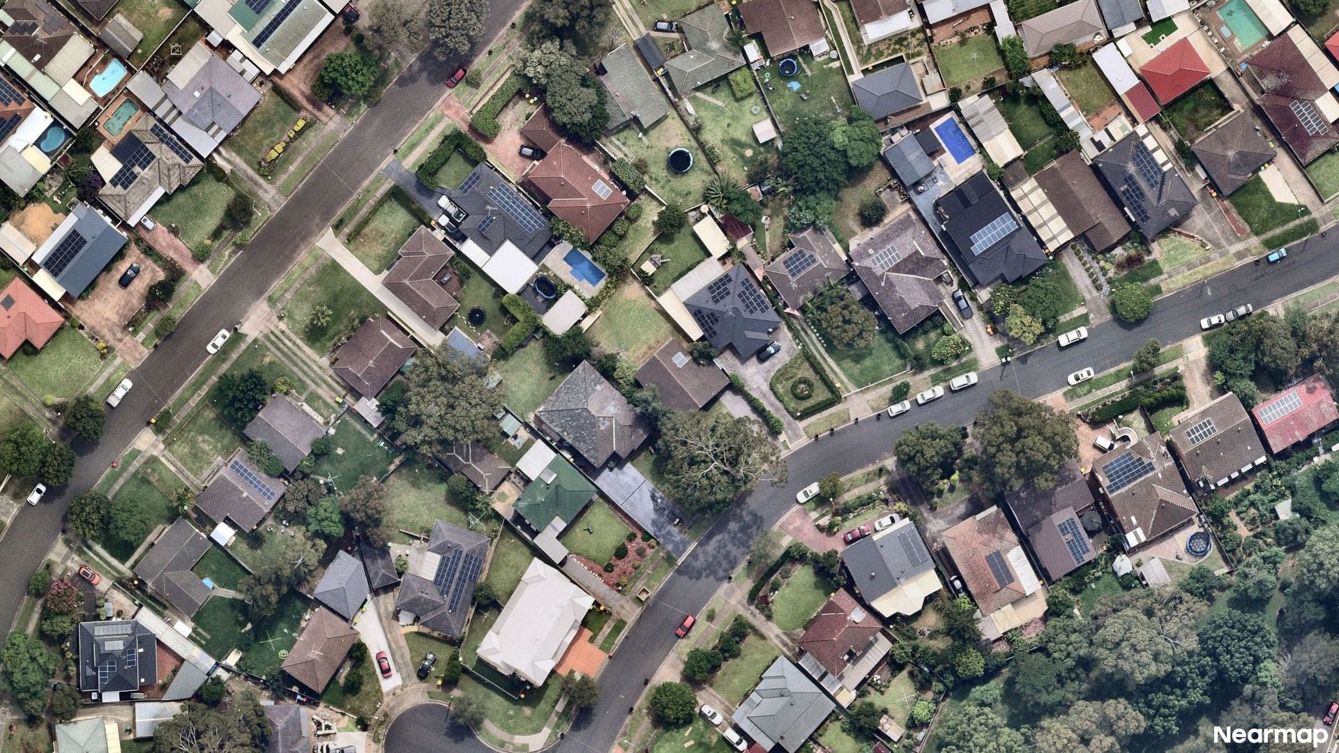 Vertical aerial view
