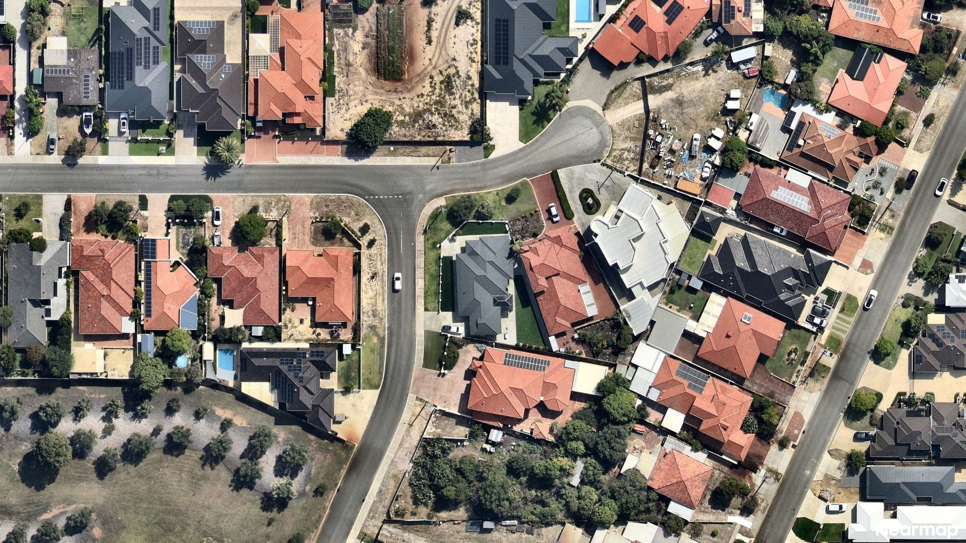 Vertical aerial view